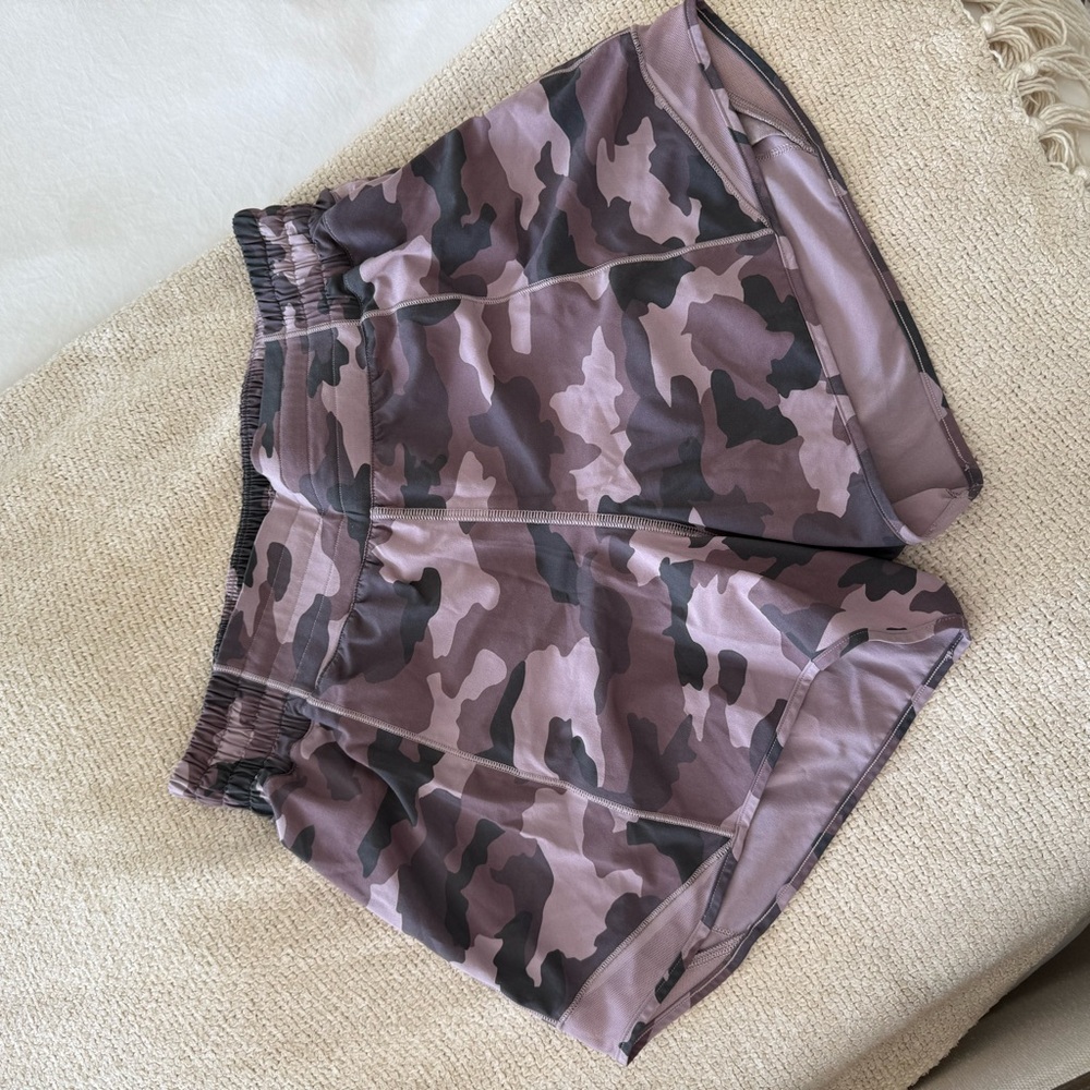 lululemon athletica Purple Camo Athletic Shorts